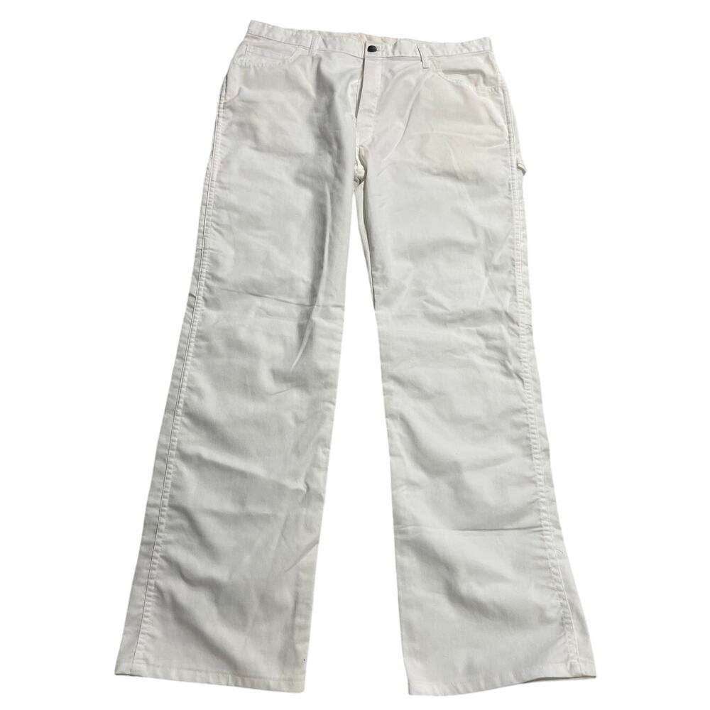 Dickies Carpenter Pants Men's Size 36 x 34 EU308WH W941EAA White Work Wear
